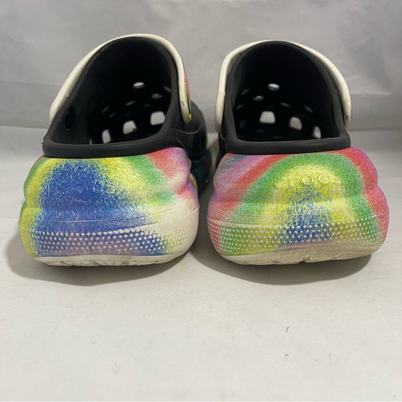 CROCS | Rainbow Wedge Platform Slip On Clog Size W10 M8 - Picture 7 of 10